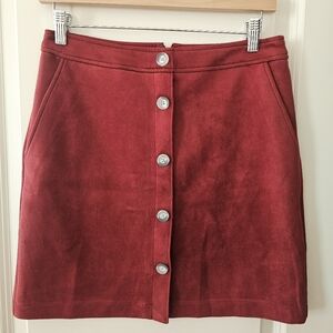 Loft Outlet Faux Suede Skirt